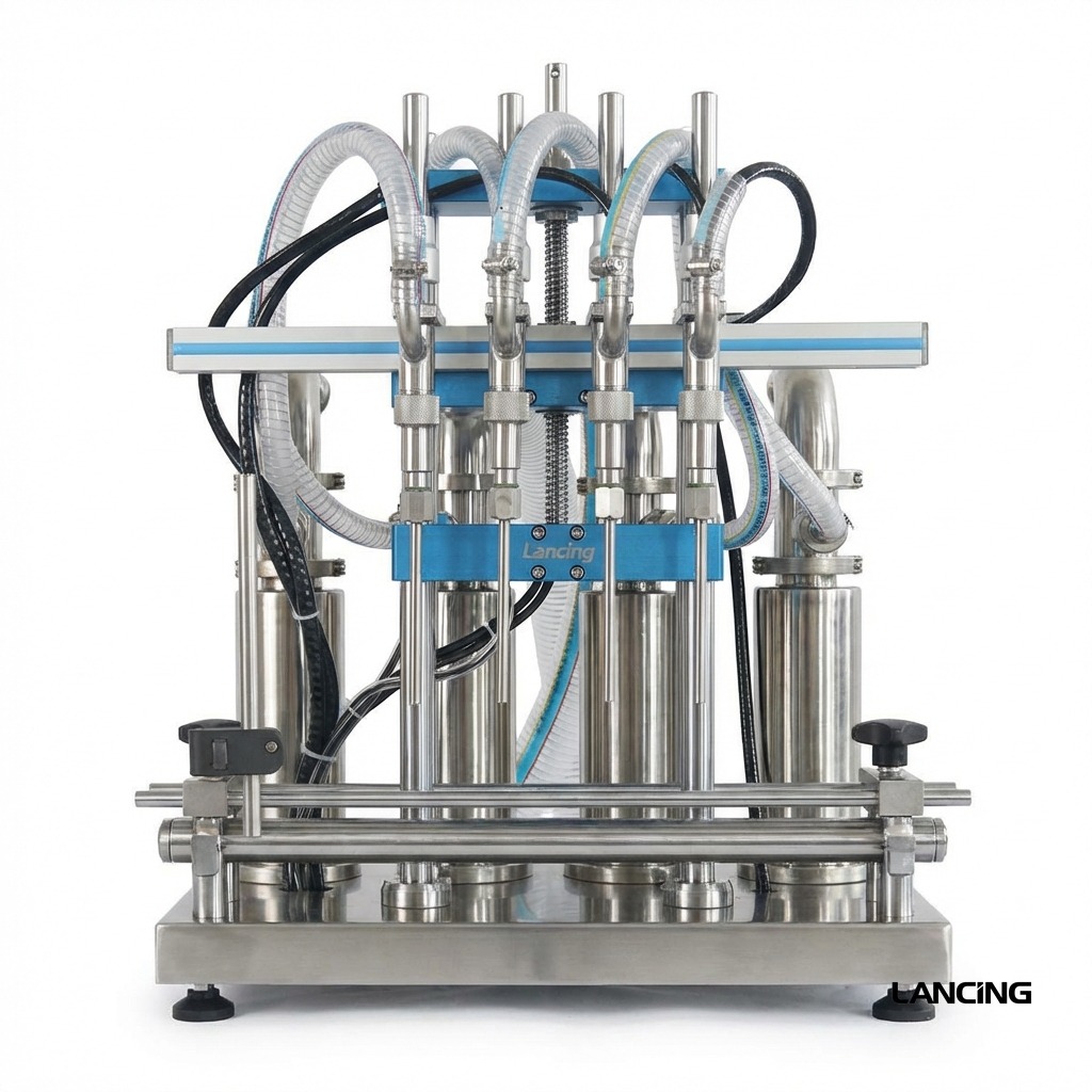 LU‑SV4HS 4‑Head Servo Piston Liquid Filling Machine view 3