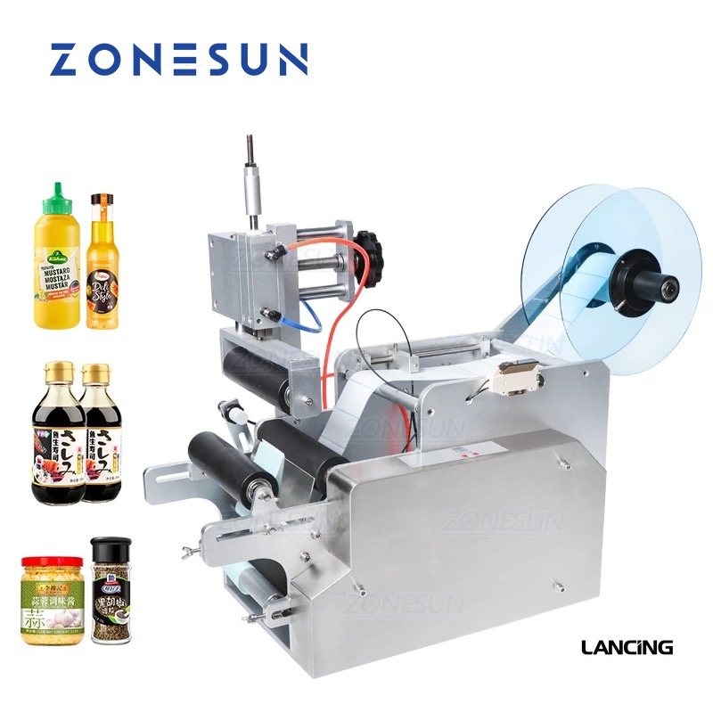 Semi-automatic Round Bottle Labeling Machine view 2