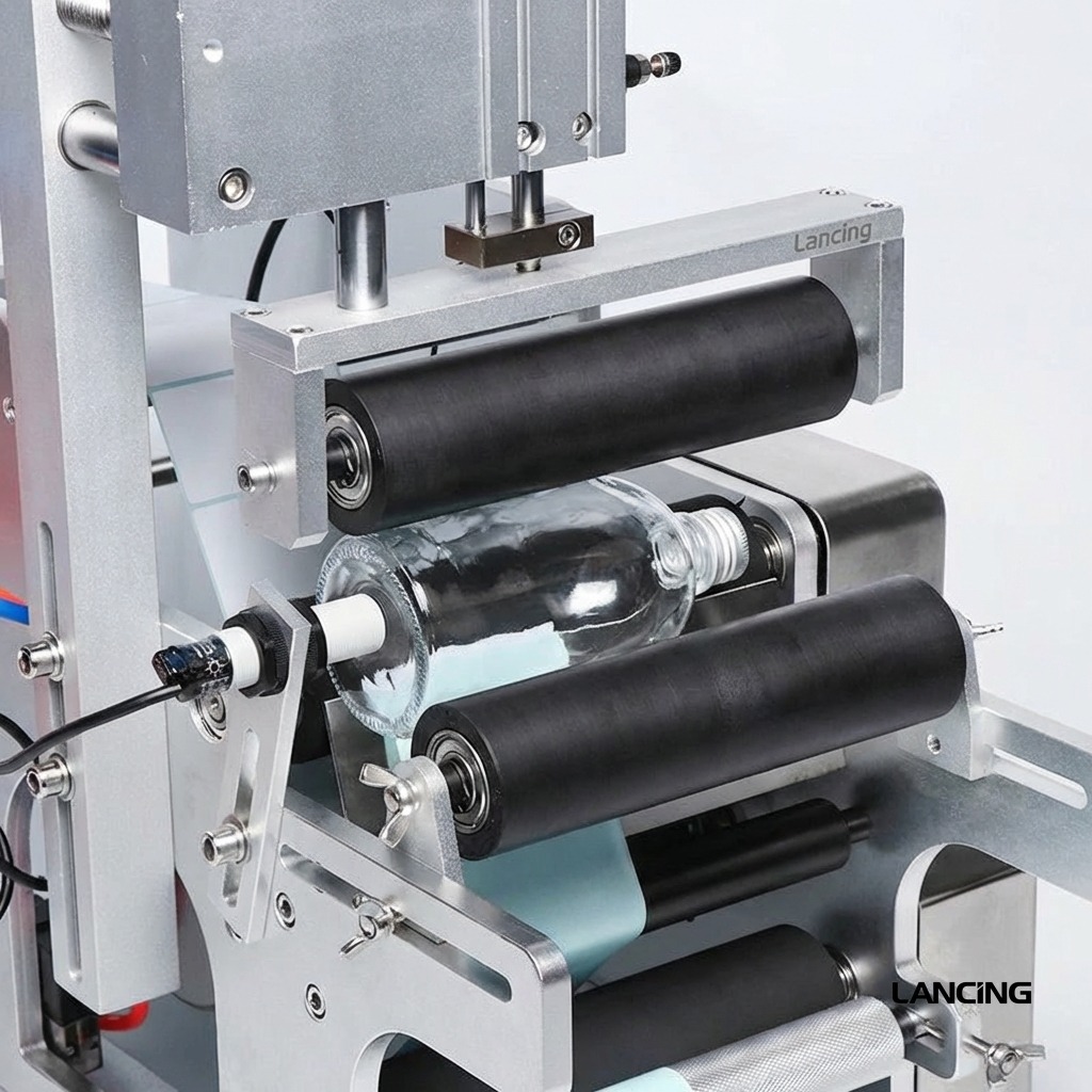 Semi-automatic Round Bottle Labeling Machine view 2