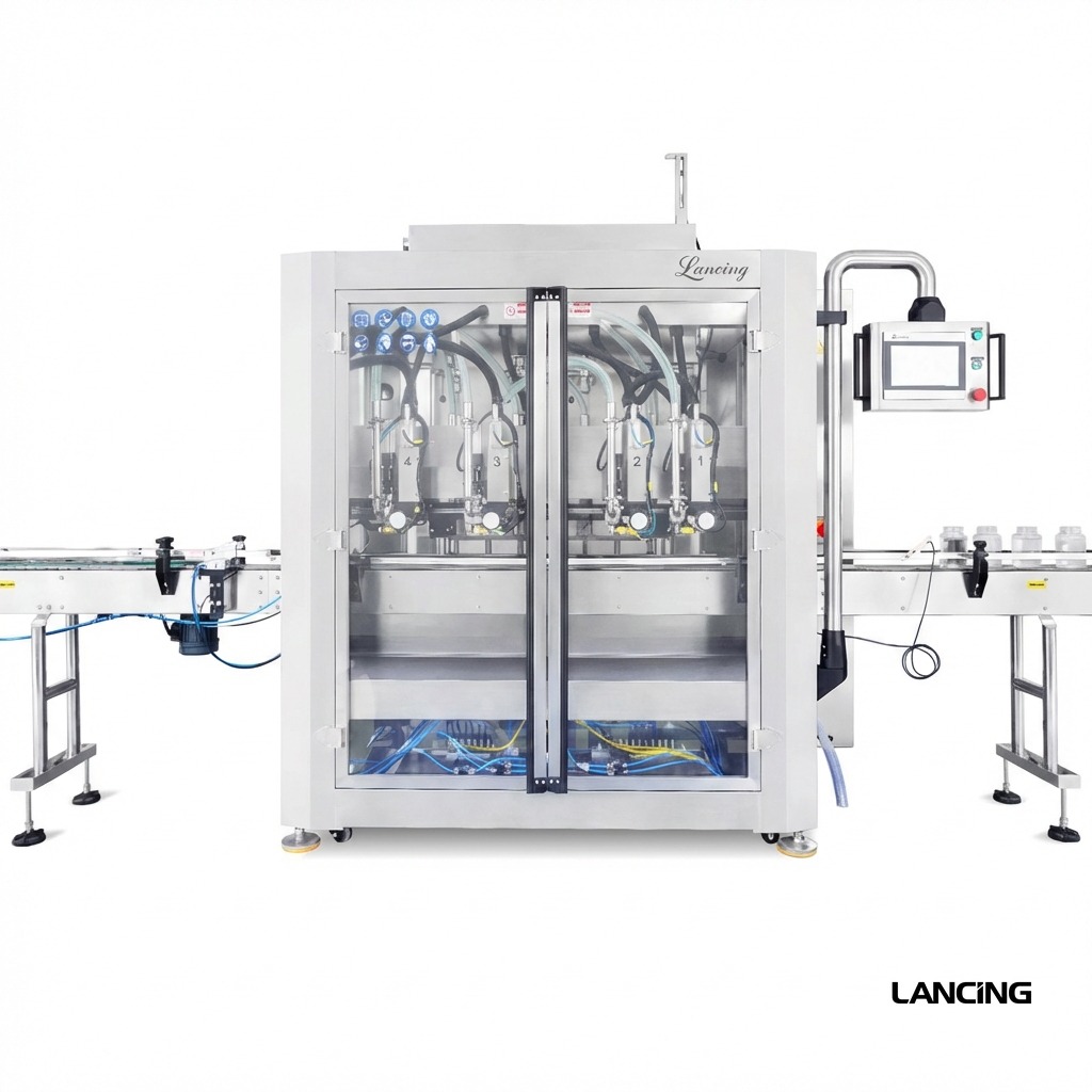 LU-VTPF4 Automatic 4 Tracking Heads Paste Liquid Filling Machine view 2