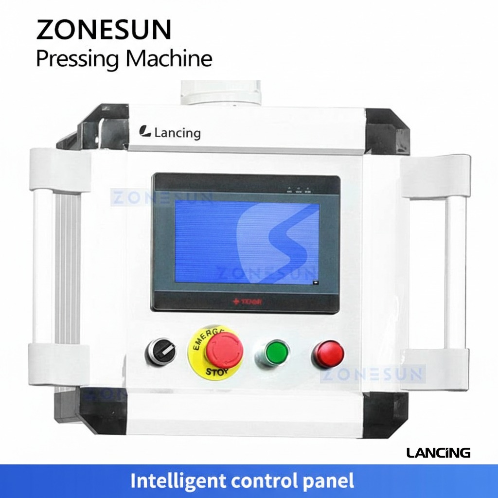 LU‑XG16D2 Automatic Bottle Cap Pressing Machine with Cover view 2
