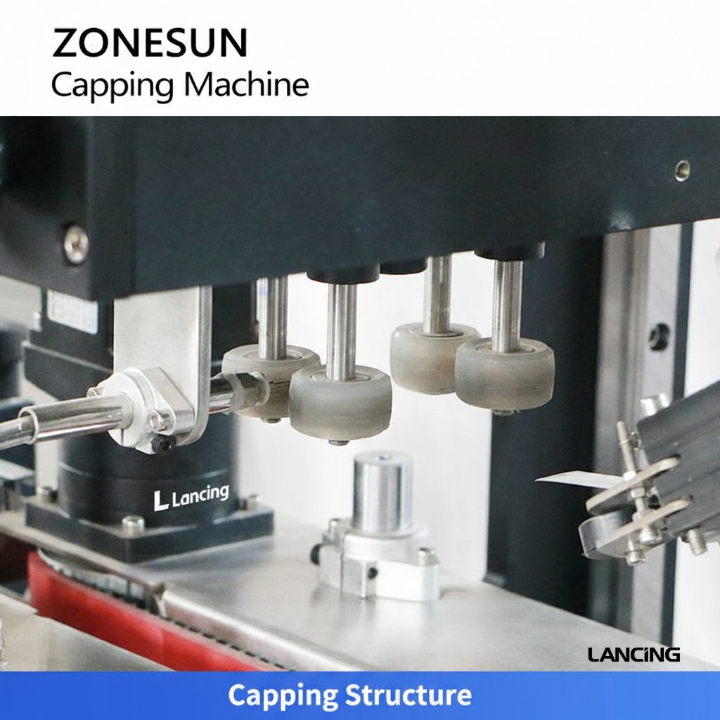 LU-XG440S2 Automatic Servo Capper with Dual-Track Bowl Feeder view 4