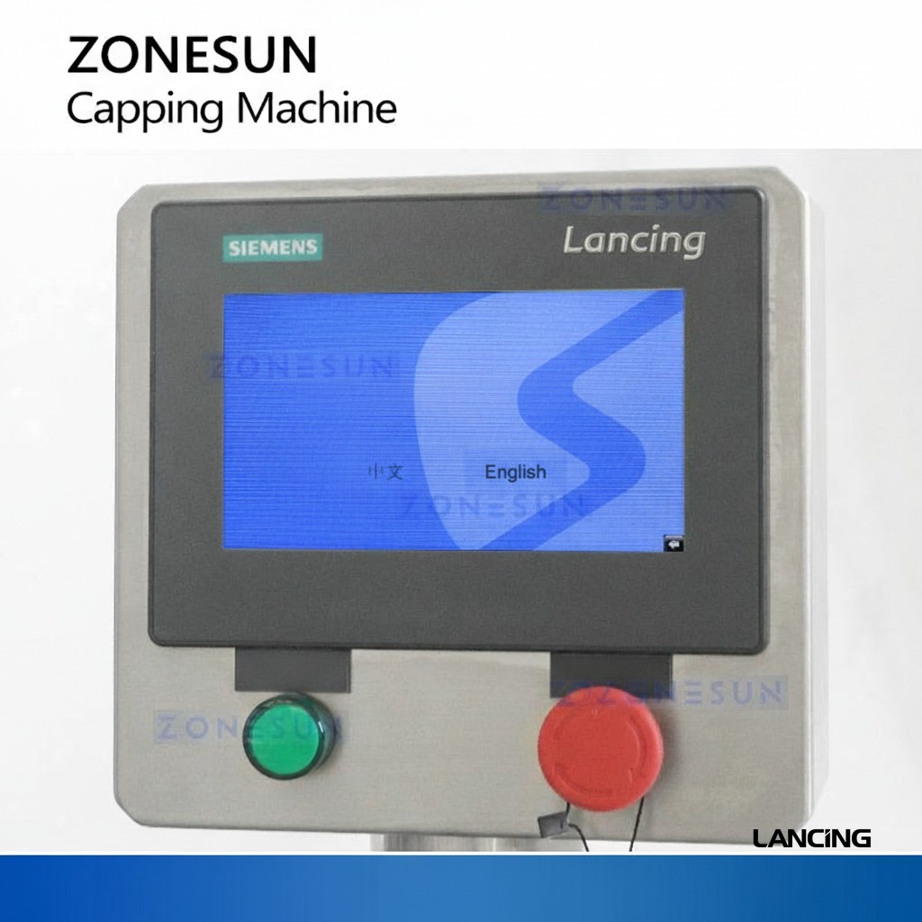 LU-XG440T2 Automatic Metal Twist Off Feeding Capping Machine view 2