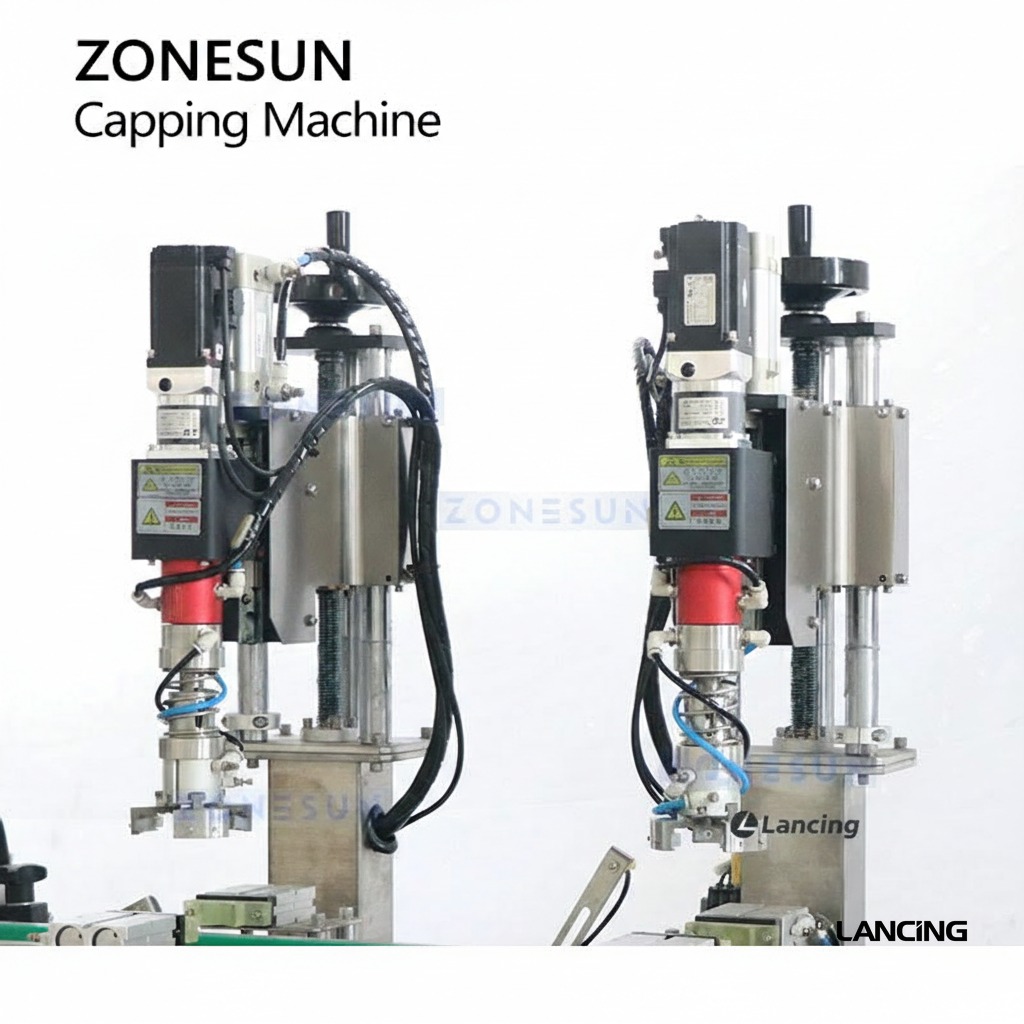 LU-XG440T2 Automatic Metal Twist Off Feeding Capping Machine view 4