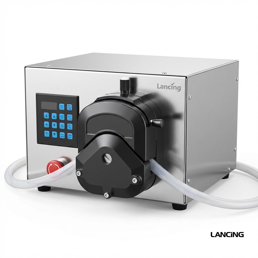 LU-YTPPR2 Dual Nozzle Peristaltic Pump Liquid Filling Machine view 3