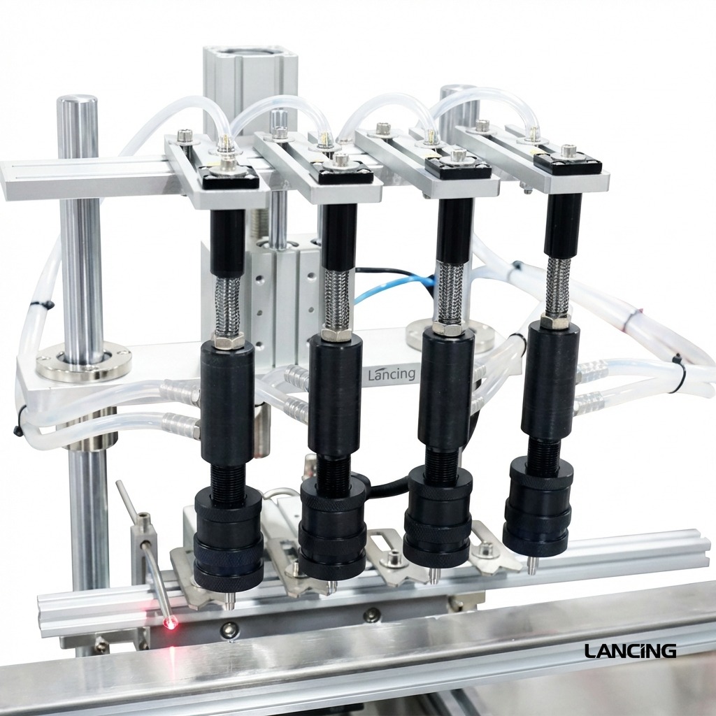 LU-YTZL4A 4-Head Vacuum Liquid Filling Machine view 3