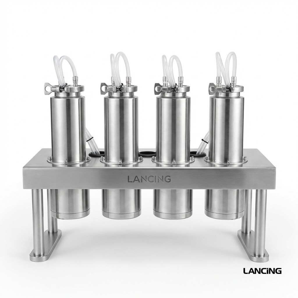 LU-YTZL4A 4-Head Vacuum Liquid Filling Machine view 4