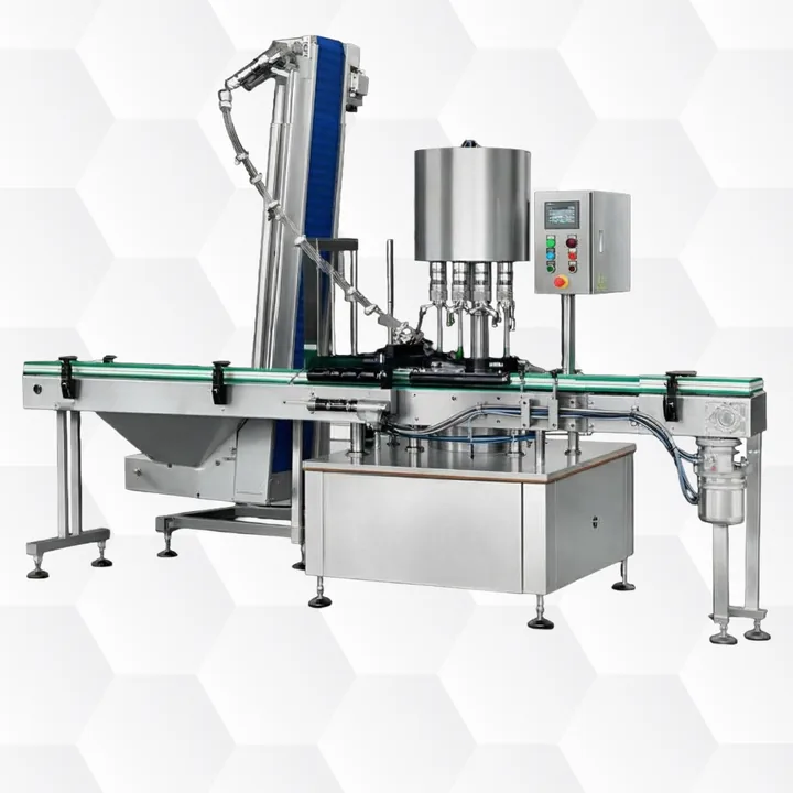 Jar and tub filling, capping and sealing machinery